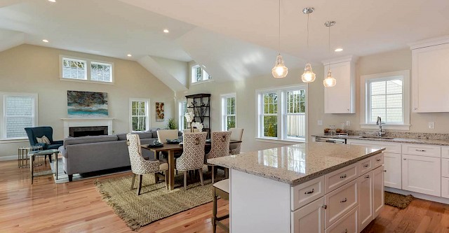 Forsythia kitchen and living room