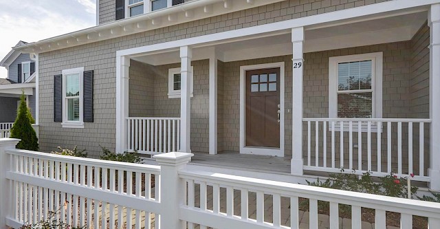 Elderberry front door and porch