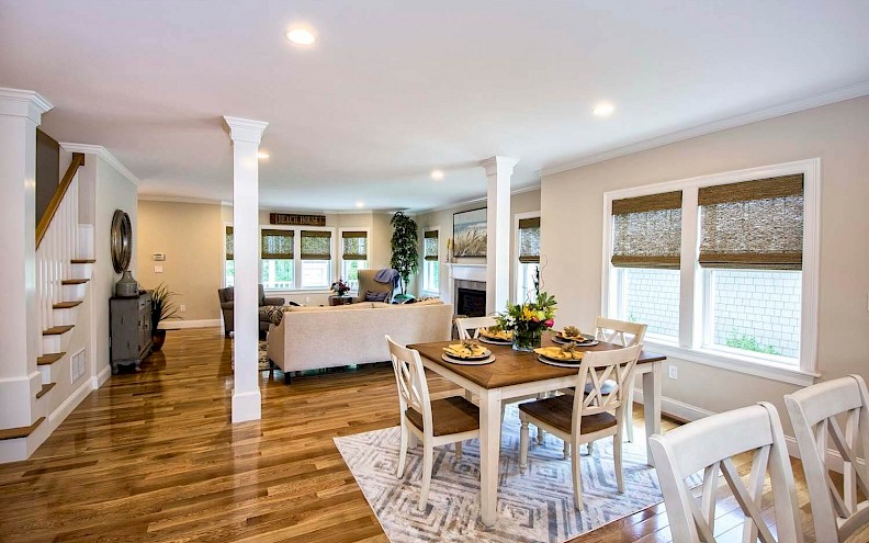 Hydrangea dining area